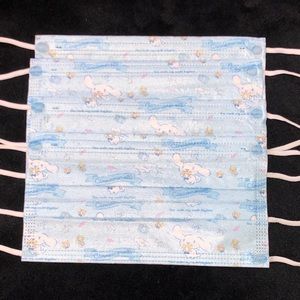 baby blue cinnamoroll face mask sanrio pack of 4